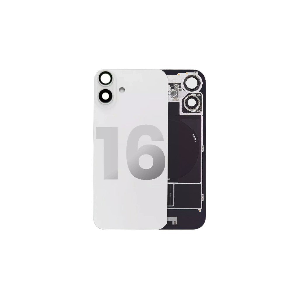 Battery Back Cover With Brackets For Apple iPhone 16 (6.1) White